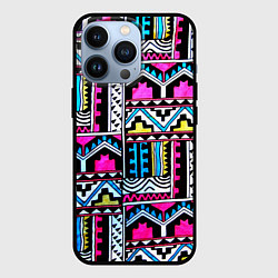 Чехол для iPhone 13 Pro Ацтеки, цвет: 3D-черный