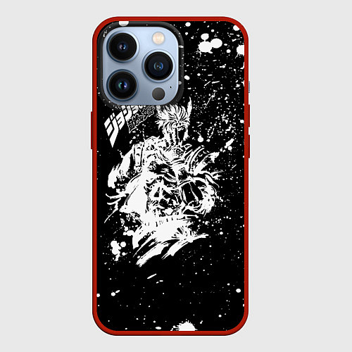 Чехол iPhone 13 Pro JoJo Bizarre Adventure / 3D-Красный – фото 1