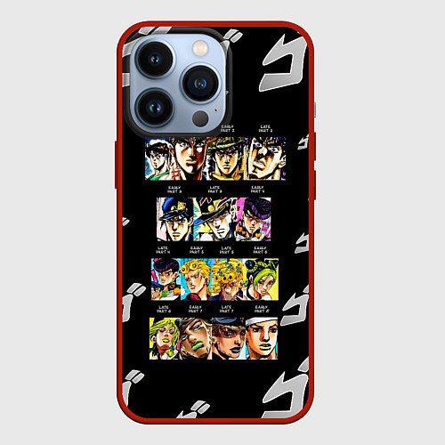 Чехол iPhone 13 Pro JoJo Bizarre Adventure / 3D-Красный – фото 1