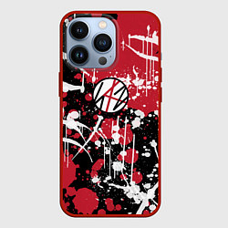 Чехол для iPhone 13 Pro Stray kids, цвет: 3D-красный