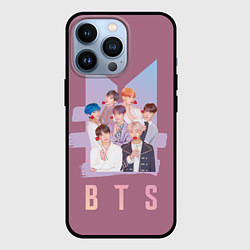 Чехол для iPhone 13 Pro BTS, цвет: 3D-черный