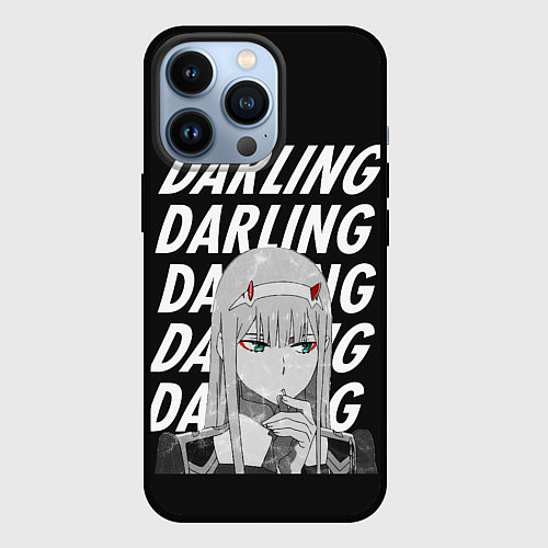 Чехол iPhone 13 Pro ZeroTwo Darling in the Franx / 3D-Черный – фото 1