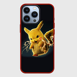 Чехол для iPhone 13 Pro Pikachu Pika Pika, цвет: 3D-красный