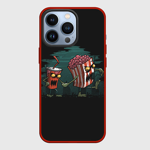 Чехол iPhone 13 Pro Zombie / 3D-Красный – фото 1