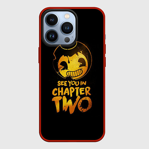 Чехол iPhone 13 Pro Bendy And The Ink Machine / 3D-Красный – фото 1