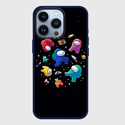 Чехол для iPhone 13 Pro Among Us, цвет: 3D-тёмно-синий