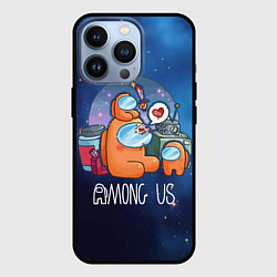 Чехол для iPhone 13 Pro Among Us Space, цвет: 3D-черный