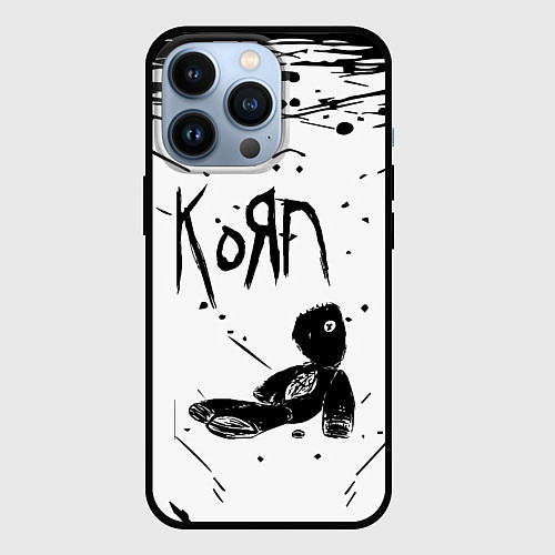 Чехол iPhone 13 Pro Korn / 3D-Черный – фото 1