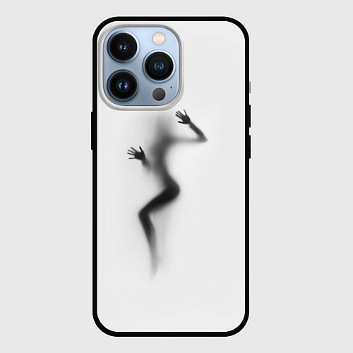 Чехол iPhone 13 Pro ДЕВУШКА ЗА СТЕКЛОМ / 3D-Черный – фото 1