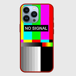 Чехол для iPhone 13 Pro NO SIGNAL, цвет: 3D-красный