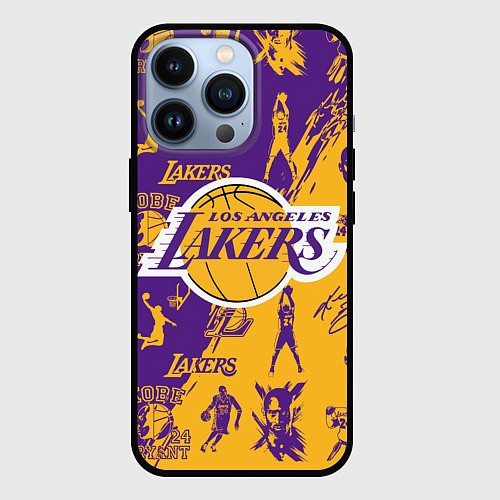 Чехол iPhone 13 Pro КОБИ БРАЙАНТ / 3D-Черный – фото 1