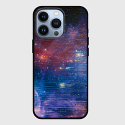 Чехол для iPhone 13 Pro Glitch space, цвет: 3D-черный