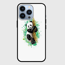 Чехол для iPhone 13 Pro Панда, цвет: 3D-черный