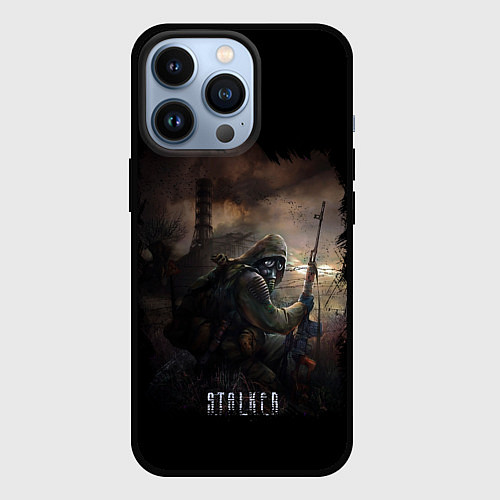 Чехол iPhone 13 Pro S T A L K E R / 3D-Черный – фото 1