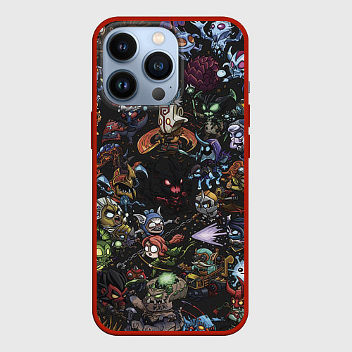 Чехол iPhone 13 Pro Heros Dota 2 / 3D-Красный – фото 1