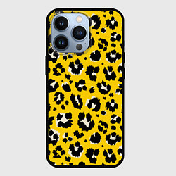 Чехол для iPhone 13 Pro Леопард, цвет: 3D-черный