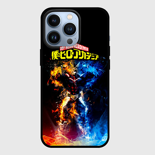Чехол iPhone 13 Pro Моя геройская академия / 3D-Черный – фото 1