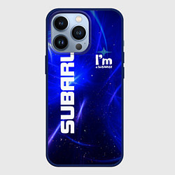 Чехол для iPhone 13 Pro Субару, цвет: 3D-тёмно-синий