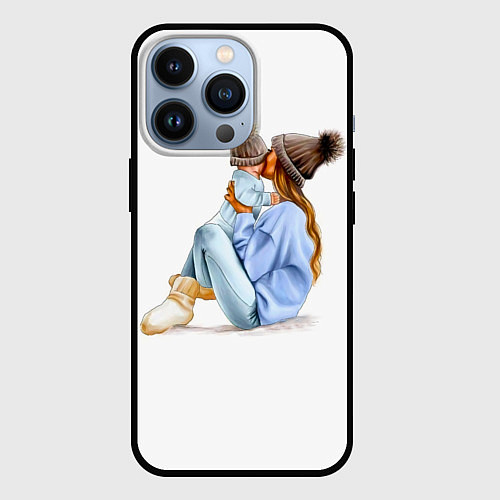 Чехол iPhone 13 Pro Самая лучшая мама / 3D-Черный – фото 1