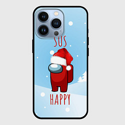 Чехол для iPhone 13 Pro SUS HAPPY AMONG US, цвет: 3D-черный