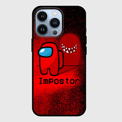 Чехол для iPhone 13 Pro AMONG US, цвет: 3D-черный