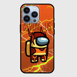 Чехол для iPhone 13 Pro Among Us Lightning Z, цвет: 3D-черный