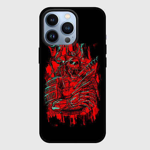 Чехол iPhone 13 Pro Death Samurai / 3D-Черный – фото 1