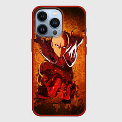 Чехол для iPhone 13 Pro Ванпанчмен, цвет: 3D-красный
