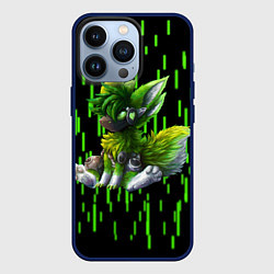 Чехол для iPhone 13 Pro Protogen music, цвет: 3D-тёмно-синий