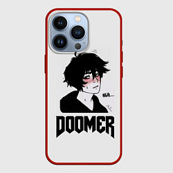 Чехол для iPhone 13 Pro Doomer boy, цвет: 3D-красный