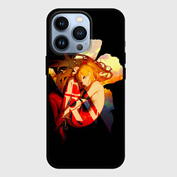 Чехол для iPhone 13 Pro Аска Евангелион Nerv, цвет: 3D-черный