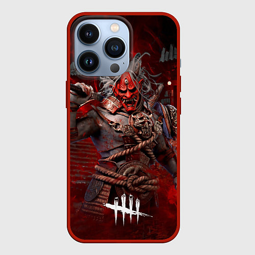 Чехол iPhone 13 Pro Dead by daylight / 3D-Красный – фото 1
