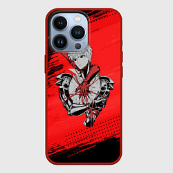 Чехол для iPhone 13 Pro Генос One Punch Man, цвет: 3D-красный