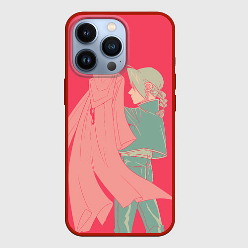 Чехол iPhone 13 Pro Стальной Алхимик / 3D-Красный – фото 1