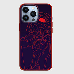 Чехол для iPhone 13 Pro Евангилион, цвет: 3D-красный