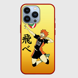 Чехол для iPhone 13 Pro Fly High Haikyuu!!, цвет: 3D-красный