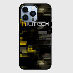 Чехол для iPhone 13 Pro MILITECH камуфляж Cyberpunk 2077, цвет: 3D-черный