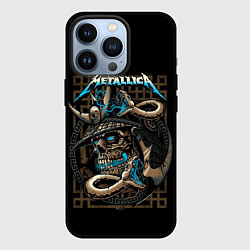 Чехол для iPhone 13 Pro METALLICA, цвет: 3D-черный
