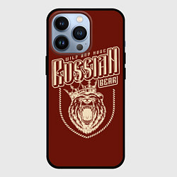 Чехол iPhone 13 Pro Русский медведь в короне