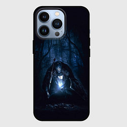Чехол для iPhone 13 Pro Странник в лесу, цвет: 3D-черный