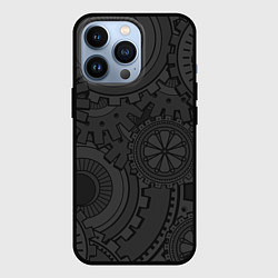 Чехол для iPhone 13 Pro GEARS STEAMPUNK, цвет: 3D-черный