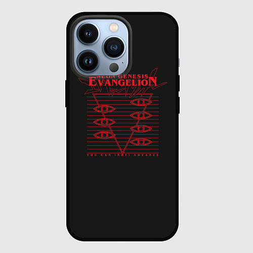 Чехол iPhone 13 Pro Evangelion Neon Genesis / 3D-Черный – фото 1