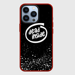 Чехол для iPhone 13 Pro DEAD INSIDE, цвет: 3D-красный