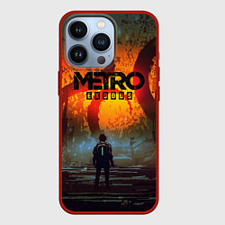 Чехол для iPhone 13 Pro Metro Exodus, цвет: 3D-красный