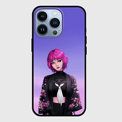 Чехол для iPhone 13 Pro ANIME GIRL, цвет: 3D-черный