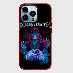 Чехол для iPhone 13 Pro MEGADETH, цвет: 3D-красный