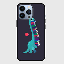 Чехол для iPhone 13 Pro Book Dinosaur, цвет: 3D-черный