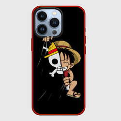 Чехол iPhone 13 Pro ONE PIECE ЛУФФИ ЧЕРЕП СИМВОЛ