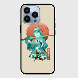 Чехол для iPhone 13 Pro Demon Slayer Tanjiro, цвет: 3D-черный