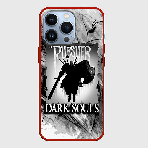 Чехол iPhone 13 Pro DARK SOULS ТЁМНЫЙ МИР / 3D-Красный – фото 1